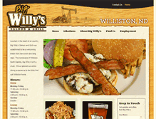 Tablet Screenshot of bigwillyssaloon.com